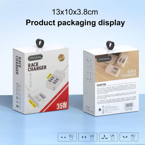 Generic Chargeur rapide 35 W, 6 ports USB - image 3