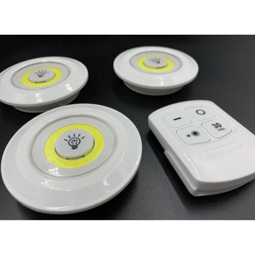 Generic Packs de 3 Lampes LED sans fil + une Commande - image 2