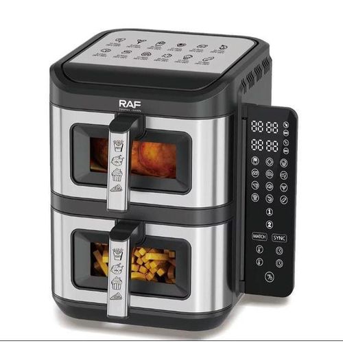 product_image_name-RAF-Four à air chaud numérique Double Decker 12L avec fenêtre de visualisation - 2800W-2