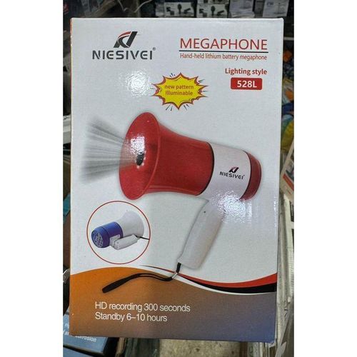 Generic Mégaphone Portable Bluetooth, Enregistrement, USB, Carte Mémoire
