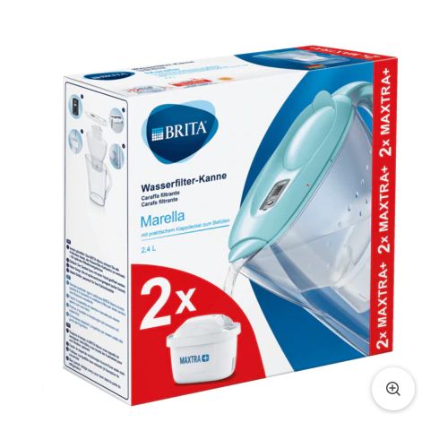 Brita Marella Carafe + 2 Cartouches 2,4L - Prix pas cher