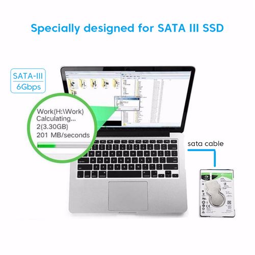 Adaptateur USB 3.0 2.0 SATA 3, câble SMiTo USB 3.0, jusqu'à 6 Gbps, prise  en charge 2.5 pouces, disque dur externe HDD SSD, câble SMiIII 22 broches -  AliExpress
