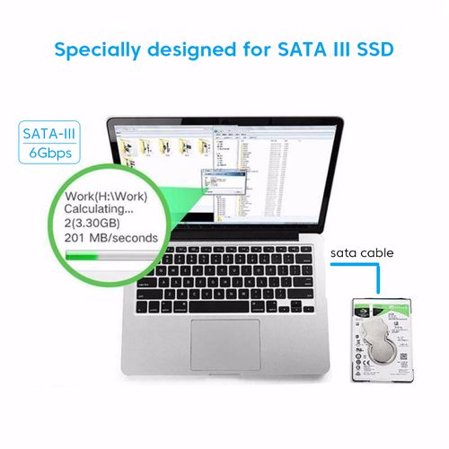 Generic Câble USB SATA 3 vers USB 2.0 adaptateur jusqu'à 480 Mbps Pour  disque dur externe SSD à prix pas cher