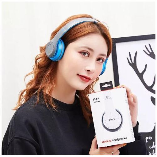 Fashion P47 Sans Fil Bluetooth 4.2 Casque Hommes Femmes Casque écouteur  Stéréo Beaucoup MP3 / MP4 - Prix pas cher