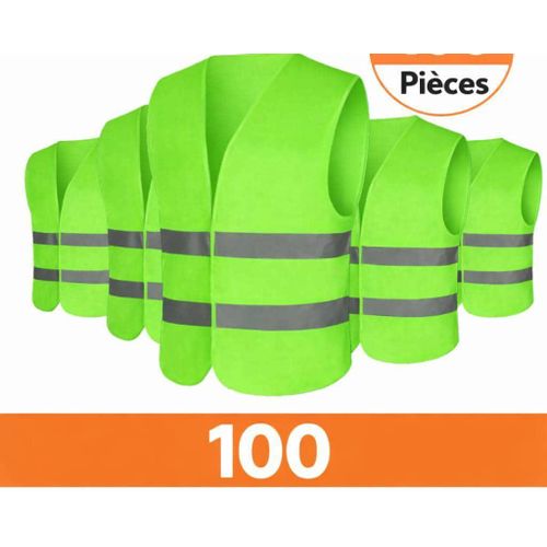 product_image_name-Generic-Lot 10 de chasubles (gilet de sécurité)- Vert-1