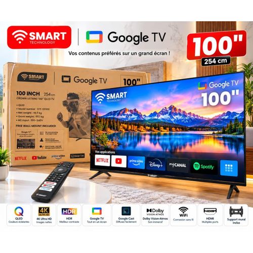 Smart Google TV 100" QLED 4K UHD – STI-1008IF