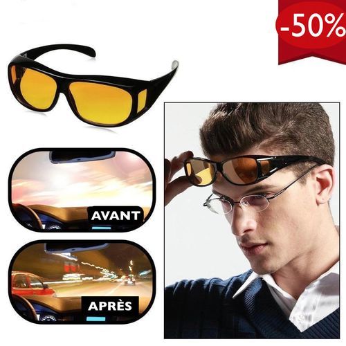 Generic Lunette De Vision De Nuit HD Anti-Éblouissement - Prix pas cher