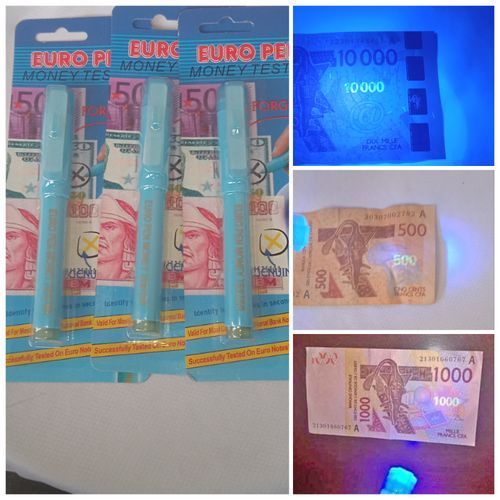 MONEY TESTER - Stylo détecteur de faux billets, euros