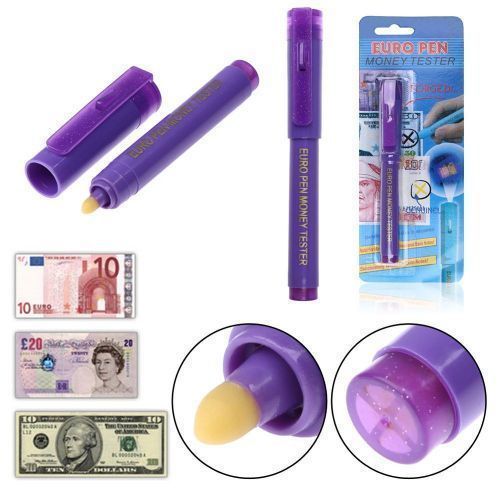 Lot de 10 Stylo détecteur de faux billets