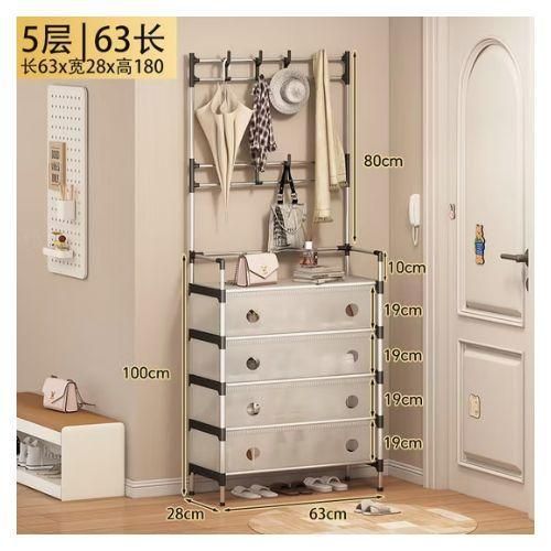 product_image_name-Generic-Étagère à chaussures en plastique-2