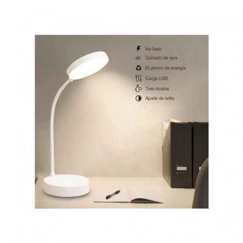 Generic Lampe De Table LED Lampe De Bureau Rechargeable USB 3 Niveaux  Réglables - Prix pas cher