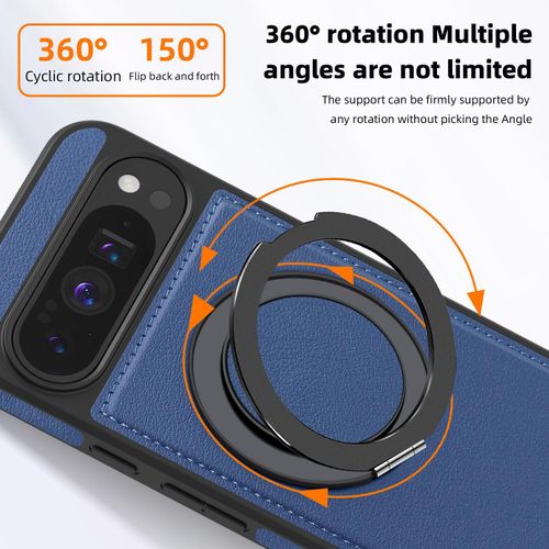 product_image_name-Google-Coque de protection luxueux avec support rotatif à 360° pour Pixel 9 Pro - Bleu-2