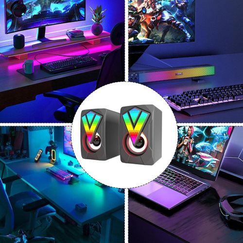 White Label Haut-Parleurs De Bureau - Noir - image 2