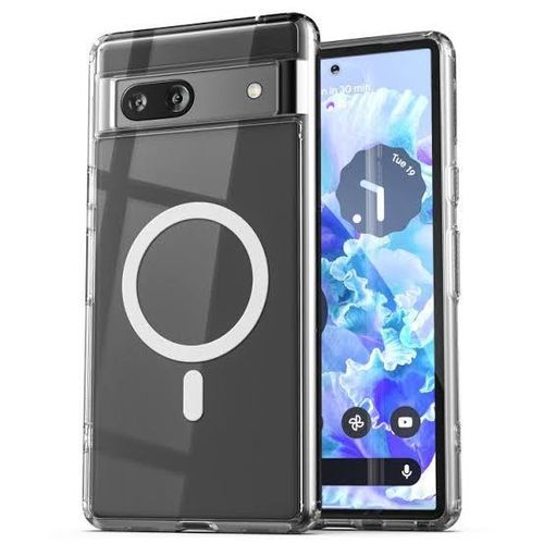 Generic Coque transparente magsafe compatible Google Pixel 7a - Transparent