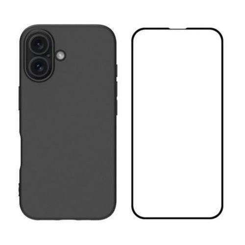 product_image_name-Generic-Coque En Silicone Compatible Pour iPhone 16 Plus avec 1 antichoc - Noir-4