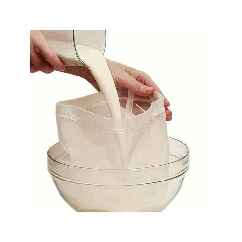 product_image_name-Generic-2pcs, Filter Reusable Bag, Cheese Cloths Strainer, Premium Nut Bag For Al Milk Soy Milk, Fine-4