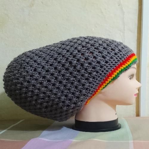 Fashion Express Chapeau rasta gris - image 3