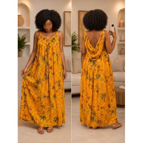 Modelcollect Robe Longue Fluide à Capuche – Collection Multicolore - image 4