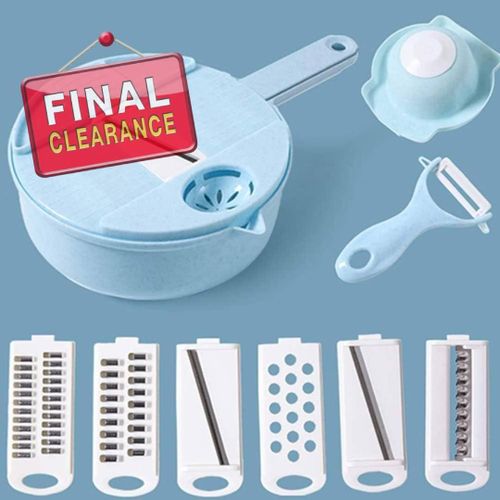 product_image_name-Generic-Coupe-légumes multifonctionnel, outil de découpe de cuisine pour fruits et légumes avec 6 lames, diviseur d'œufs, égouttoir à salade, Bleu(Bleu)-8