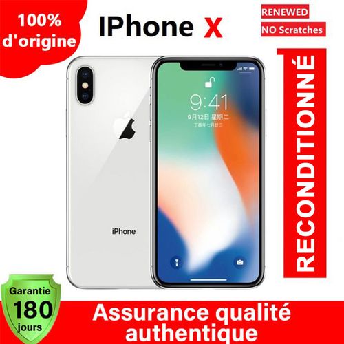 Apple IPhone X - 3Go De RAM - 64Go ROM - Remis à Neuf - Blanc - Prix pas  cher