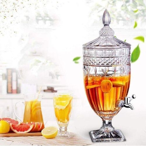Generic Agréable Distributeur De Jus, Boisson Et Eau En Verre Cristal 2 Litres