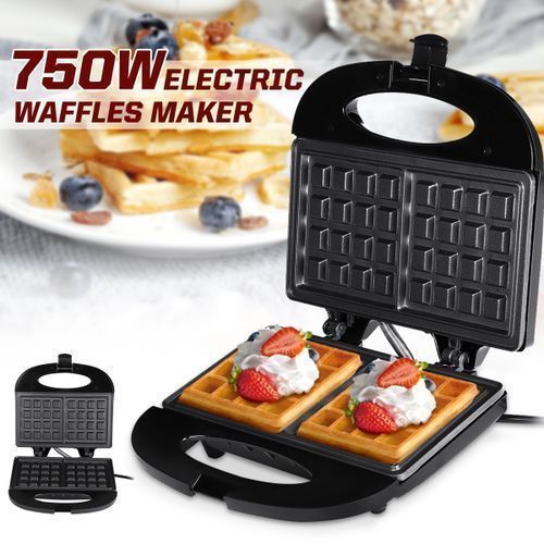 Sokany Machine À Gaufre - 750 W - Noir - image 2