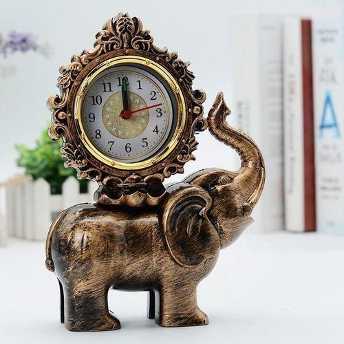 Generic Horloge de Table Décorative Éléphant