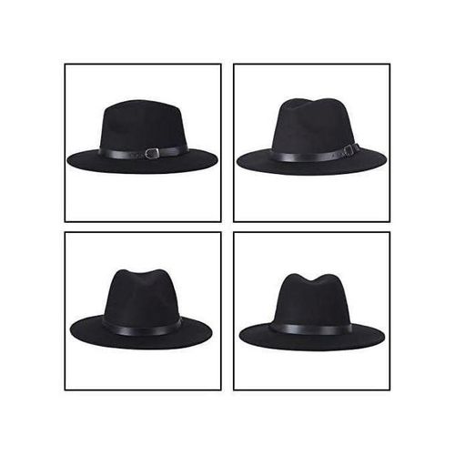 product_image_name-Generic-Bamboopack Chapeau Fedora Rétro élégant à Large Bord Avec Boucle De Ceinture-2