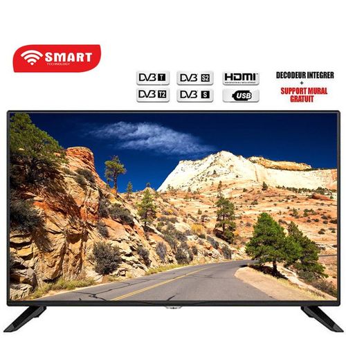 SMART TECHNOLOGY Smart TV LED - 32 Pouces- Sans Wifi - Noir - Prix