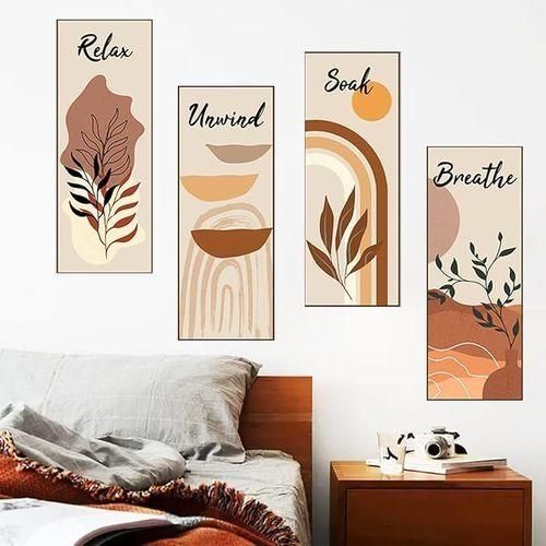 product_image_name-Generic-Autocollant Mural Peinture Abstraite Quadruple Peinture-décoration Murale-22*58cm-4