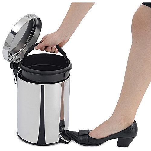 product_image_name-Generic-Poubelle à Pédale / Bac à Pédale - 20L - Bleu/gris Argenté - Inox-2