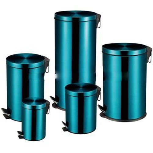 product_image_name-Generic-Poubelle à Pédale / Bac à Pédale - 20L - Bleu/gris Argenté - Inox-3