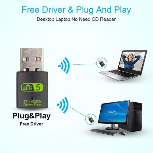 Generic USB WiFi Adapter ,600Mbps Dual Band 2.4/5Ghz Bluetooth USB WiFi Dongle - image 8