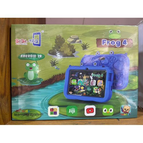 product_image_name-BEBE TAB-Tablette Educative-BEBE-TAB Frog 4--4GB+128GB- ANDROID 10 2M+2M 7INCH Core Quad WIFI cadeau gratuit Couleur : vert-1