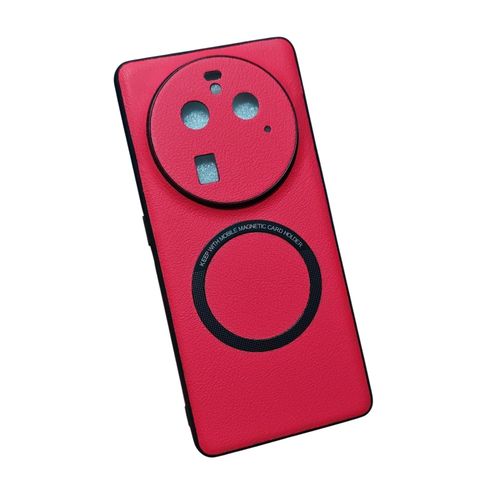 Generic Coque Oppo find X6 Pro rouge magnétique