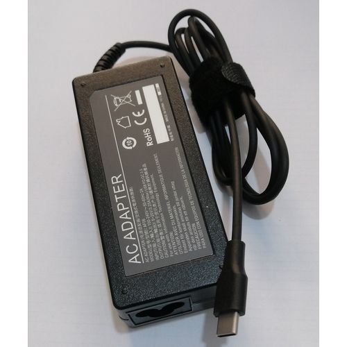 ✓ Chargeur universel pour ordinateur portable USB-C 90 W environ -  Compatible PD - Câble de 1,10 m couleur Noir en stock - 123CONSOMMABLES