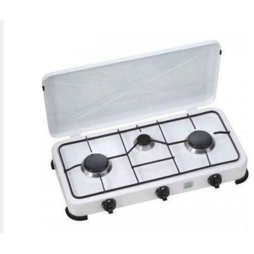 product_image_name-Generic-Réchaud à Gaz 3 Feux - Allumage Manuel - Blanc-1