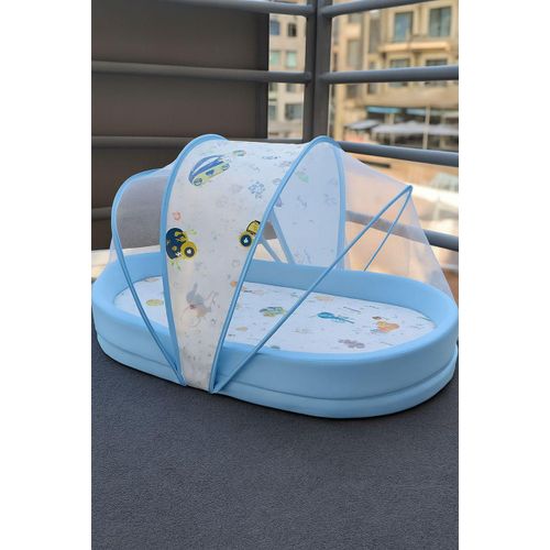 product_image_name-Generic-Moustiquaire pour Bébé Pliable avec Matelas / BLEU-3
