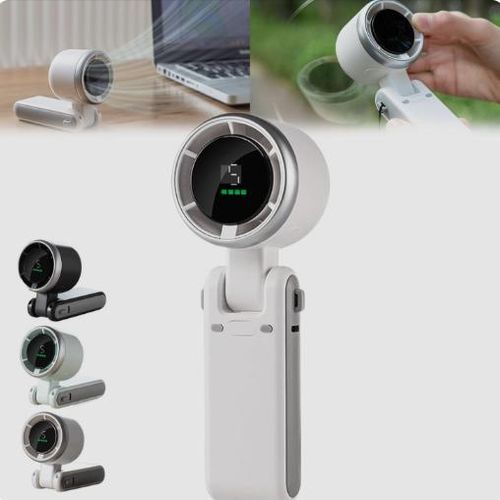 product_image_name-Generic-Mini Ventilateur Portable Rechargeable – Refroidissement Intelligent avec Écran LED-2