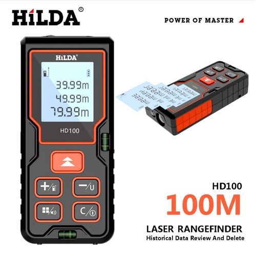 Télémètre laser professionnel, de 0.05 à 100 m