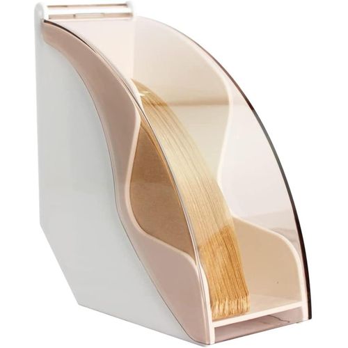 product_image_name-TodyJeyHo-Support de papier filtre à café, boîte de papier filtre à cône avec filtre à café étanche à la poussière support de distributeur de comptoir étanche à la poussière (blanc)-1
