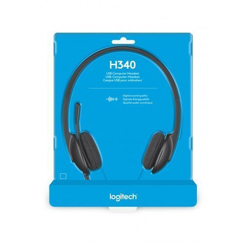 LOGITECH Casque Filaire H340 USB Stéréo avec Micro pas cher