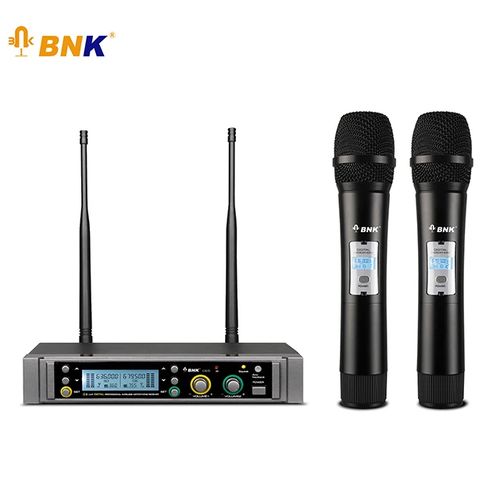 Bnk CE5 UHF Haute Portée Microphone Portatif Sans Fil Double Canal, Système  De Microphone Sans Fil Bluetooth Karaoké Facile à Utiliser (récepteur  Batterie Intégrée) - Prix pas cher
