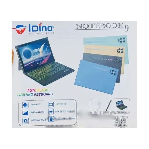 Idino Tablette Notebook 9 - 256Go ROM - 6Go RAM - Tablette Android Avec  Clavier Rétroéclairé - Prix pas cher