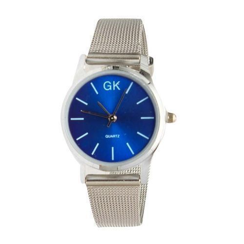 product_image_name-Gk-Montre Femme Cadran Rond  - Argent/Bleu.-2
