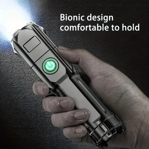 product_image_name-Generic-Lampe torche LED portable rechargeable avec zoom rétractable, design haute puissance, idéale pour le camping et la pêche-2