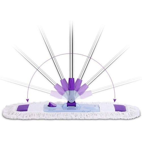 product_image_name-Generic-UNIQUE Super Vadrouille Plat Paresseux Avec Manche En Acier Inoxydable Pour Nettoyer La Poussière Et L'eau Pour Sols-4