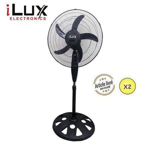 product_image_name-Ilux-2 Ventilateurs 18 Pouces - LXF-1865 - 5 Hélices - Noir -1