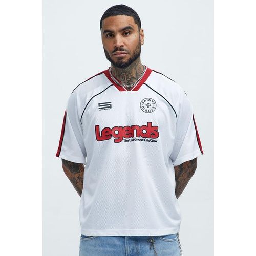 product_image_name-Vetements-Maillot Streetwear Oversize "Legends" - Style Sport Urbain - Blanc/Rouge-1