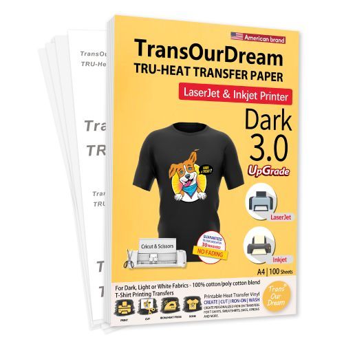 TransOurDream Papier Transfert pour Textile 3.0 - Imprimantes Jet